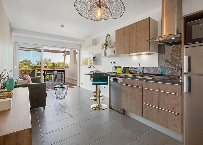 Le Tikanah Port Nature 8 - Rez Jardin - Terrasse - Parking - Village Naturiste Appartement Agde