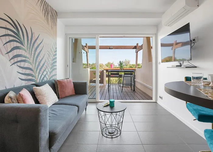 Le Tikanah Port Nature 8 - Rez Jardin - Terrasse - Parking - Village Naturiste Agde